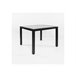 Mesa de jantar quadrada KERAMIC Branco/ Preto
