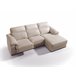 Chaise longue pele WILLY Bege
