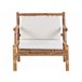 Beliani Conjunto lounge Madeira de bambu RICCIONE Castanho