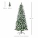 Árvore de Natal PVC, Aço HOMCOM, casa - natal Verde