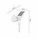 Foco solar CORVUS marca ARTECONFORT Preto