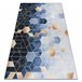 ANDRE 1216 Tapete cubo rico antiderrapante 80x150 Azul