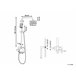 Beliani Conjunto de duche GURARA 23x36 Branco