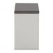 Banco de sapato Samuel 9 Furos 81 Branco/cinza