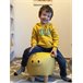 Beliani Pufe animal PIGGY Amarelo
