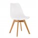 Pack Mesa Fixa de Jantar ou Cozinha + 6 Cadeiras Nórdicas 138x80 Branco