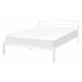 Beliani Cama com estrado Metal CUSSET 147x209 Branco