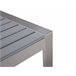 Beliani Mesa de centro SALERNO 50x90 Cinza Claro