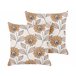 Beliani Almofada decorativa TUBEROSE Branco/ Bege
