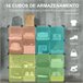 Armário Modular PP, aço HOMCOM, casa - móveis de armazenamento Transparente