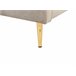 Beliani Cama com estrado Veludo CHALEIX 148x212 Cinza Claro