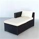 Conjunto de móveis de terraço e jardim vime c/sofá modular e mesa Aktive Antracite