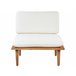 Beliani Conjunto lounge Madeira de acácia Creme