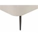 Beliani Chaise longue versão à esquerda Veludo ARCEY Branco