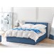 Beliani Cama com estrado Poliéster DREUX 151x214 Azul