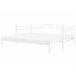 Beliani Cama nido Acero TULLE 92x209 Branco