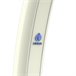 Chuveiro solar ecológico de alumínio curvo Sined Dafne com lavagem de pés de 35 litros, Branco Branco
