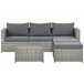 Beliani Conjunto lounge SABBIA Cinza Claro