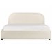 Beliani Cama com armazenamento Bouclé QUILLIEN 152x217 Bege