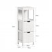 Armário de casa de banho 1 prateleira e 2 gavetas FRG127-W SoBuy Branco