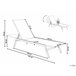 Beliani Cadeira lounge/relax NOLI Branco/ Bege