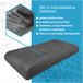 Almofada Viscoelástica Carbon Plus 70x40 Branco/cinza