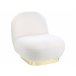 Beliani Poltrona LOVIISA Branco
