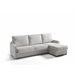 Chaise longue com cama AVA reversível 3 lugares cinza Cinza