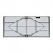 Pack 2 Mesas Dobráveis ​​Retangulares O91 150x70 Branco