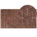 Beliani Shaggy (pelos longos) THATTA 80x150 Castanho