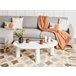 Beliani Mesa de centro AUBURN 112x46 Branco