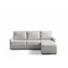 Chaise longue com cama AVA reversível 3 lugares cinza Cinza