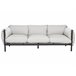 Beliani Conjunto lounge ESPERIA Cinza Claro