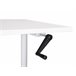 Beliani Secretária ajustável DESTIN IV 120x72 Branco
