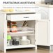 Aparador MDF, Melamina de Madeira HOMCOM Branco