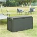 Arca de exterior Atella 380 L com almofada Preto