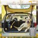 Separador de carro para cães aço PawHut Preto