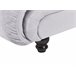 Beliani Chaise longue à direita Veludo LORMONT Cinza Claro