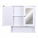 Armário de parede MDF espelho de vidro kleankin 56 Branco