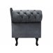 Beliani Chaise longue versão à esquerda Veludo NIMES Azul/ Verde