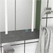 Armário Casa de Banho com Espelho MDF e Vidro kleankin Branco