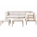 Beliani Conjunto lounge RIMA III Areia