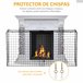 Protetor de Lareira Metal HOMCOM Preto