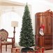 Árvore de Natal Plástico e Aço HOMCOM, casa - natal Verde