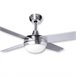 Ventilador de teto com luz  4 lâminas Dayron Prata