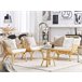 Beliani Conjunto lounge Rattan/vime SIBARI Bege