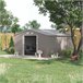 Abrigo e Jardim Metálico Aço galvanizado e PP Outsunny 386 Cinza Claro