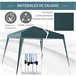 Tenda Dobrável Aço e Tecido Oxford Outsunny 240x240 Verde