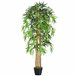 Árvore de bambu artificial PE, PP, Cimento Outsunny Verde