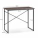  Mesa de escritório Cáceres 90x50 Preto